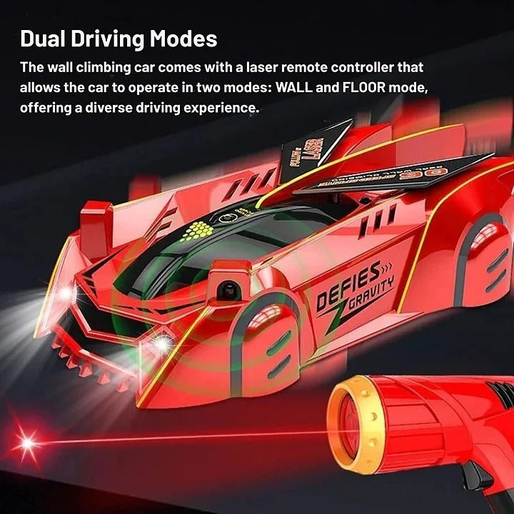 Kids Remote Control Wall Climbing Car Toy Fun Design