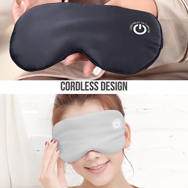 Electric Heated Eye Mask Rechargeable Adjustable Fit