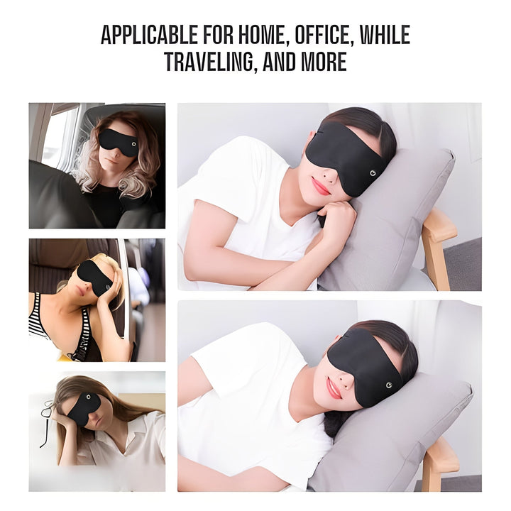 Electric Heated Eye Mask Rechargeable Adjustable Fit