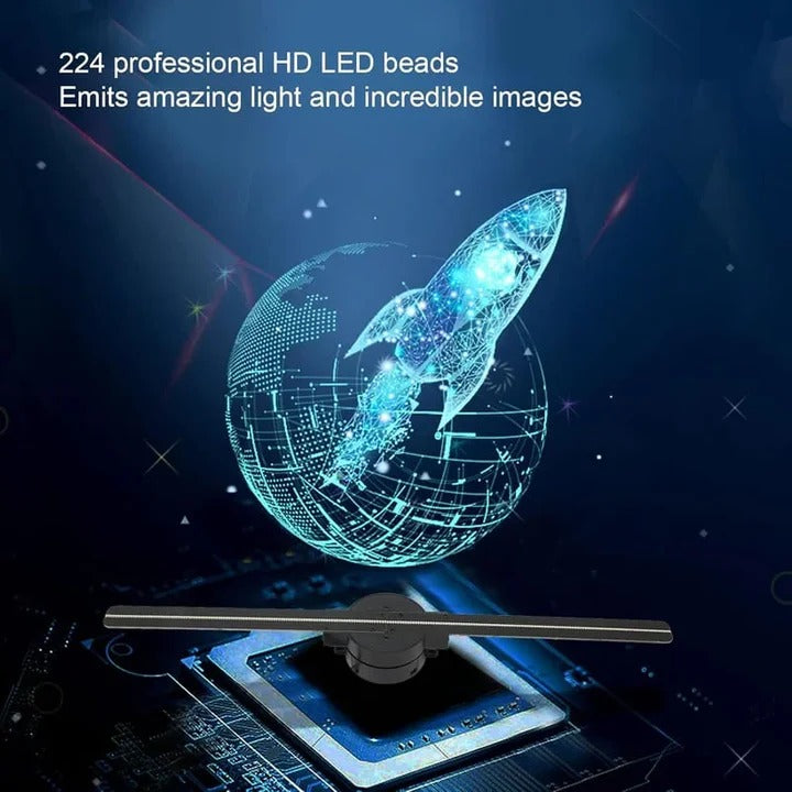 LED Fan Projector 3D Hologram Display Visual Effects