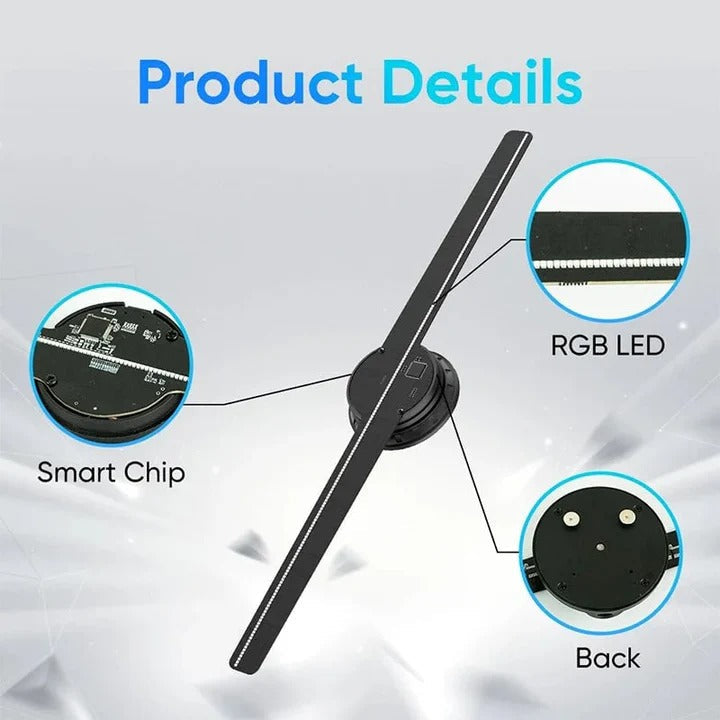 LED Fan Projector 3D Hologram Display Visual Effects