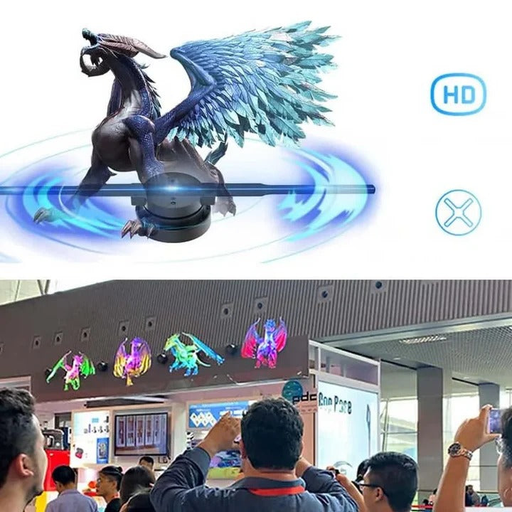 LED Fan Projector 3D Hologram Display Visual Effects