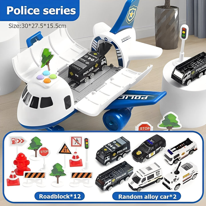 Kids Airplane Toy Set Plastic Vehicles Play Set - Lenila