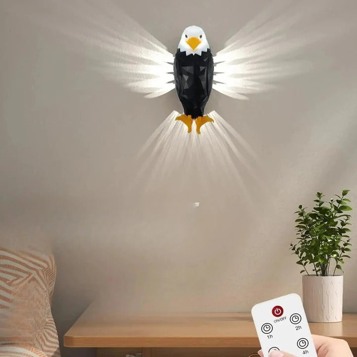 LED Eagle Shaped Wall Lamp Decorative Fixture