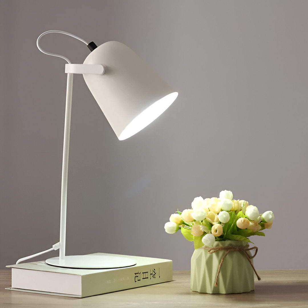 Table Lamp Iron Bucket Design Nordic Style