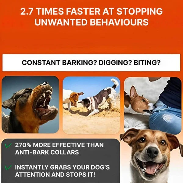 Pet Ultrasonic Anti-Bark Device Indoor Outdoor Use