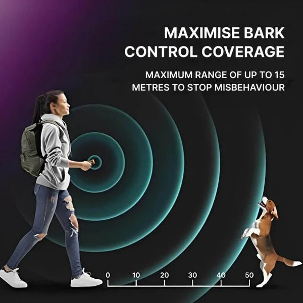 Pet Ultrasonic Anti-Bark Device Indoor Outdoor Use