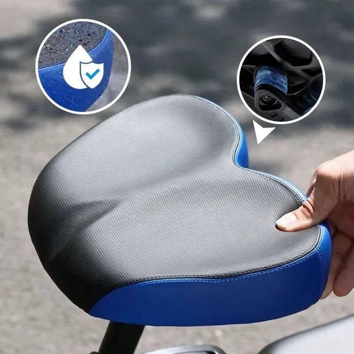 Wide Bicycle Saddle Comfortable Ergonomic Design