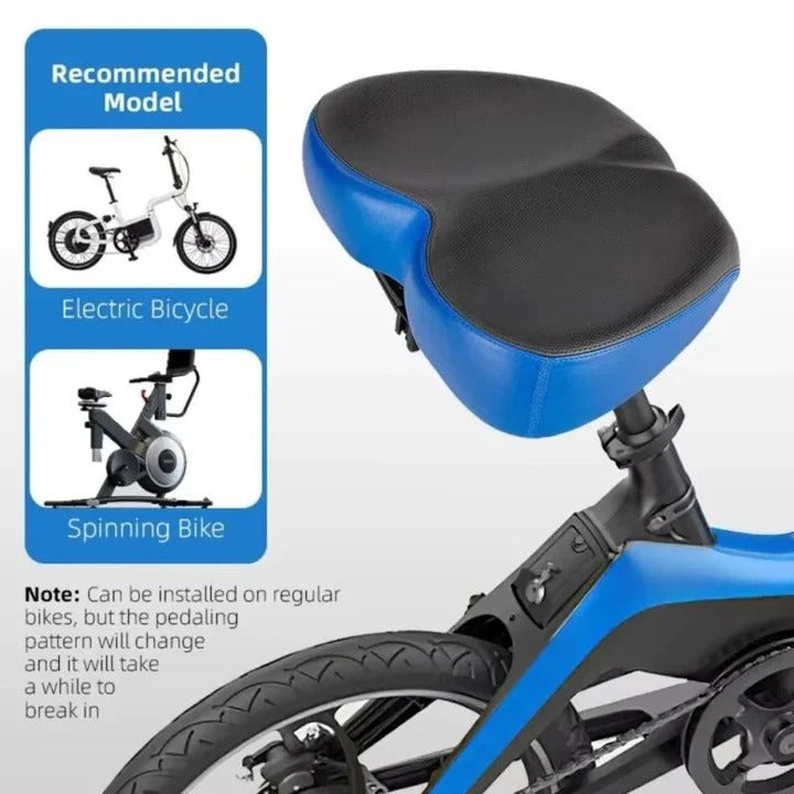 Wide Bicycle Saddle Comfortable Ergonomic Design