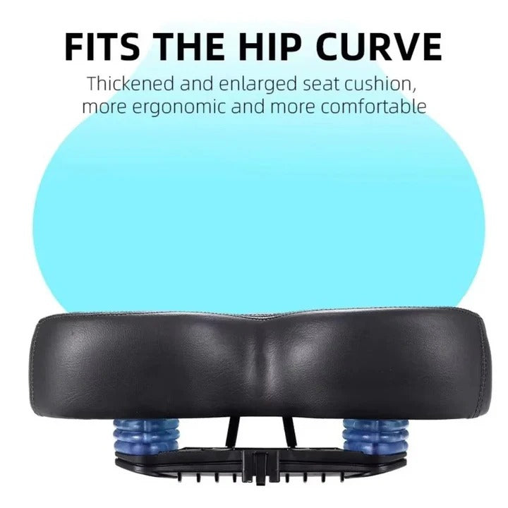 Wide Bicycle Saddle Comfortable Ergonomic Design