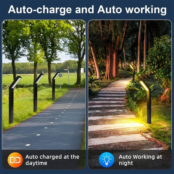 Outdoor Solar LED Pathway Lights Weatherproof Durable