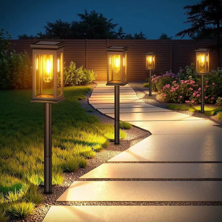 Outdoor Solar Pathway Lights Waterproof Set - Lenila