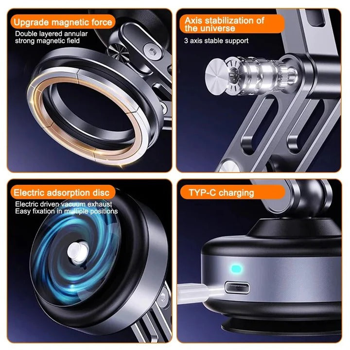 Universal Magnetic Phone Holder Durable Outdoor Use