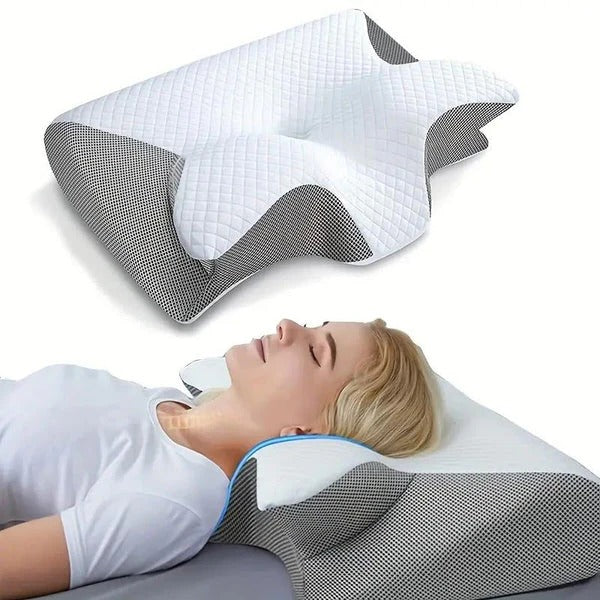Ergonomic Pillow with Armrests Butterfly Shape for Side and Back