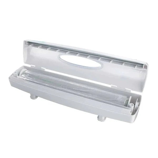 Kitchen Food Wrapper Dispenser Plastic Compact Storage Organizer