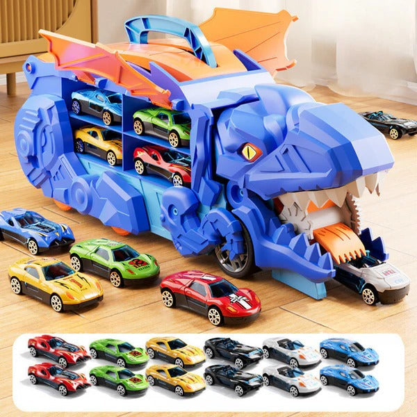 Kids Dinosaur Toy Truck Plastic Durable Playtime Storage