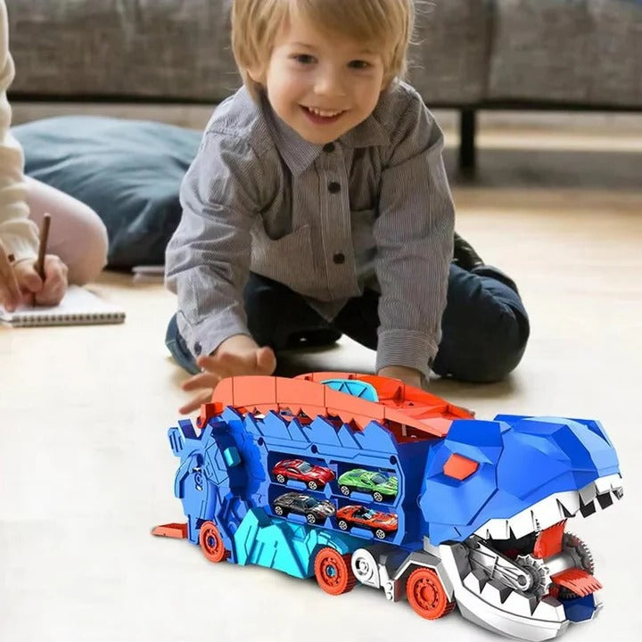 Kids Dinosaur Toy Truck Plastic Durable Playtime Storage