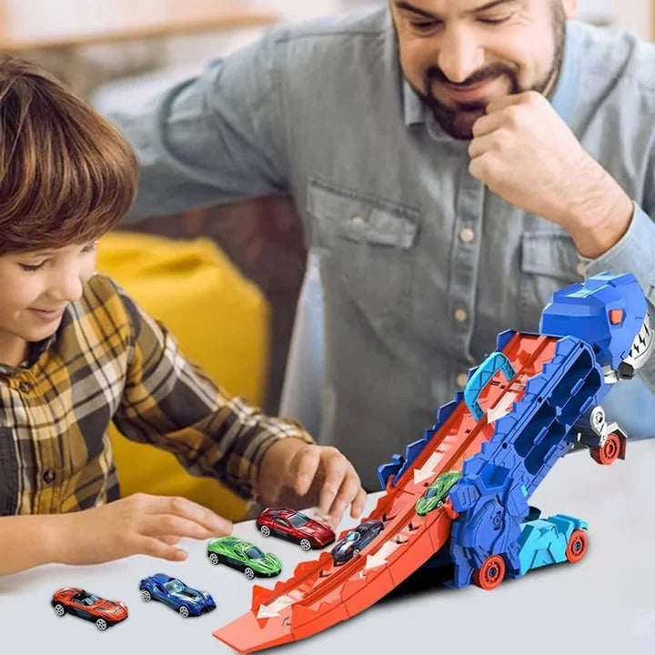 Kids Dinosaur Toy Truck Plastic Durable Playtime Storage
