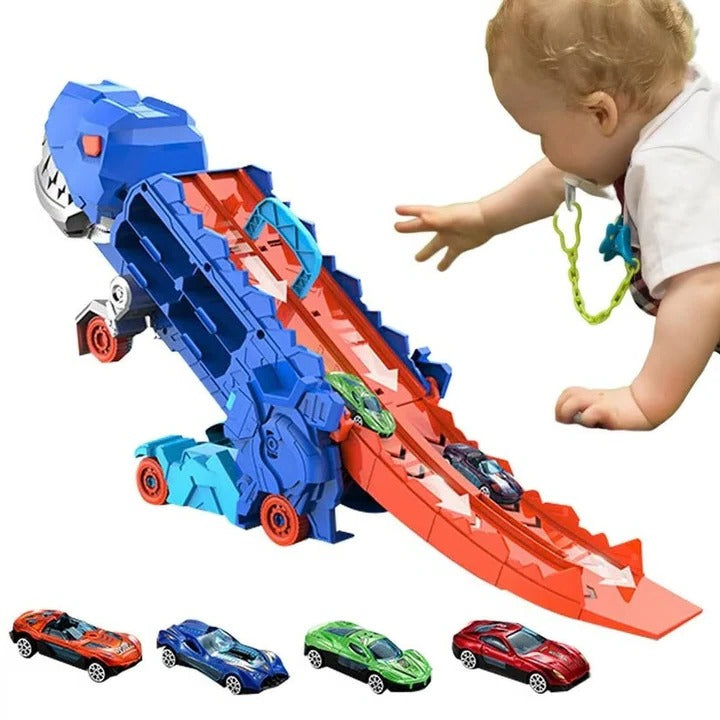 Kids Dinosaur Toy Truck Plastic Durable Playtime Storage