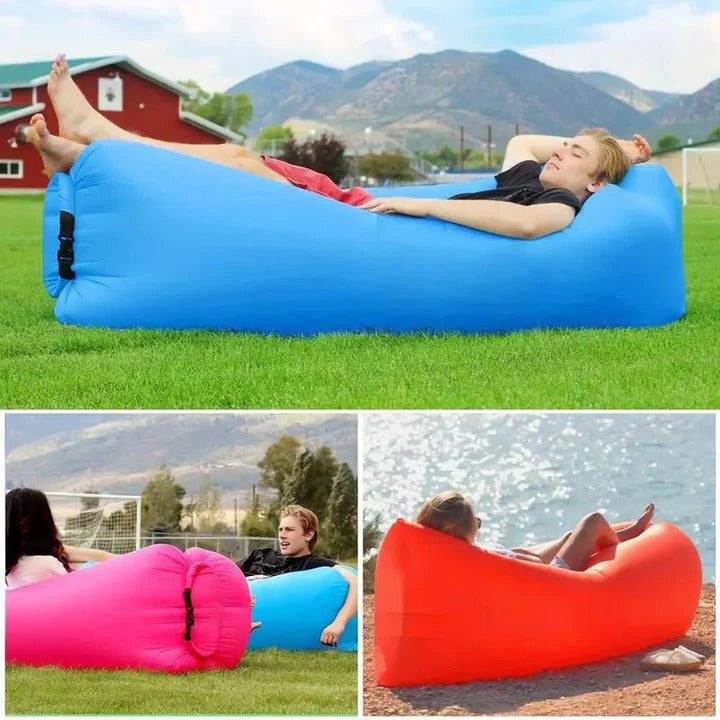 Outdoor Air Mattress Inflatable Portable Camping Lounger