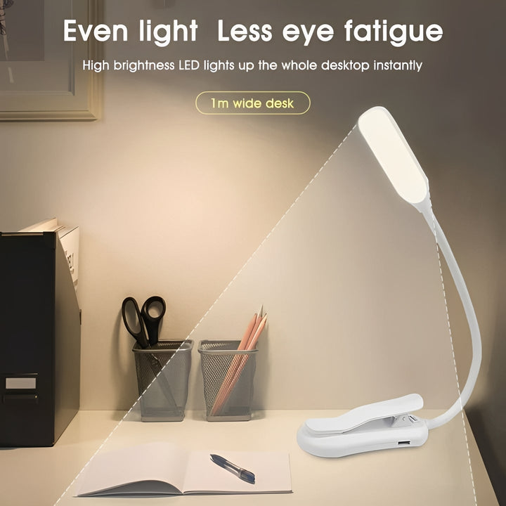 LED Reading Lamp with Book Clamp Eye Protection