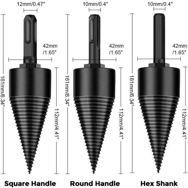 Heavy Duty Drill Bit Steel Shank for Firewood Logs