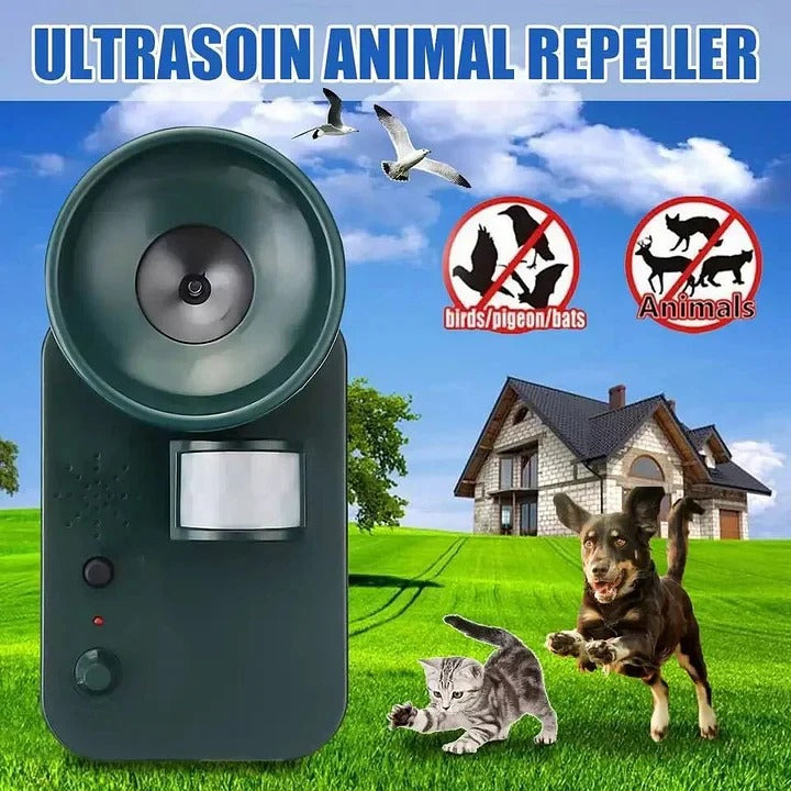 Ultrasonic Outdoor Animal Repeller with Motion Sensor
