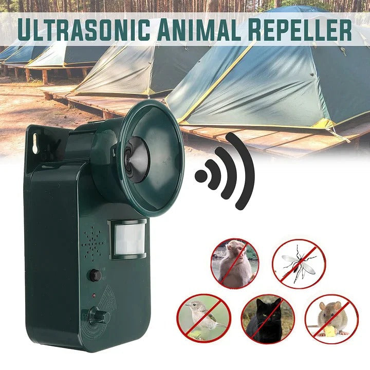 Ultrasonic Outdoor Animal Repeller with Motion Sensor