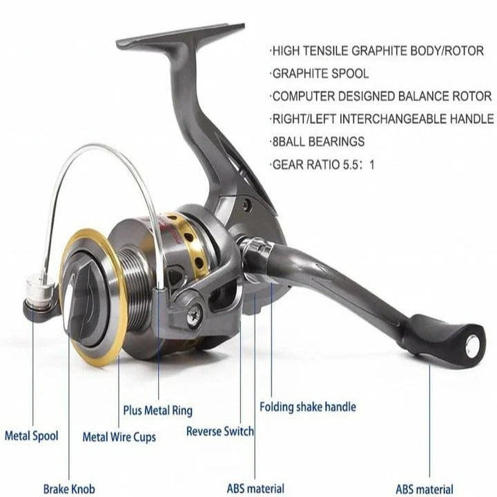 Telescopic Fishing Rod and Reel Combo Lightweight Portable