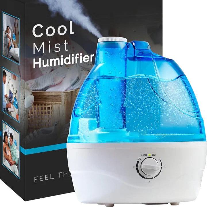Unisex Cool Mist Humidifier Quiet Operation Compact Design - Lenila