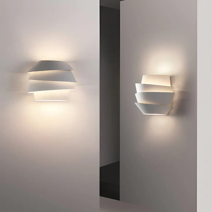 Wall Mounted Double Spotlight Lamp Adjustable Reading