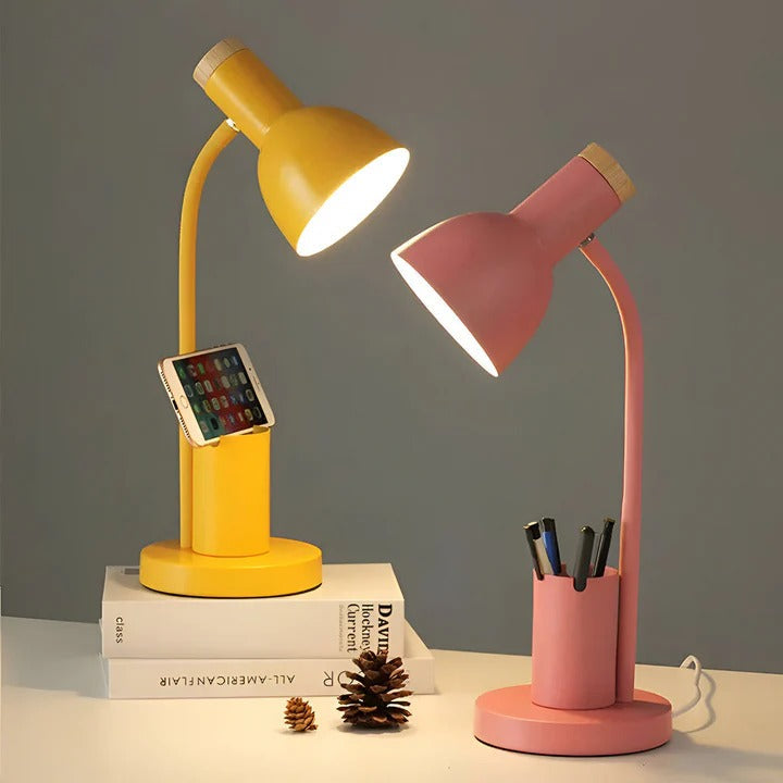 LED Desk Lamp with Pen Holder Adjustable Reading