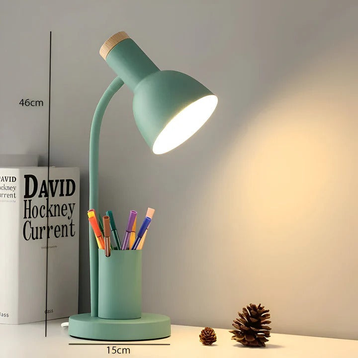 LED Desk Lamp with Pen Holder Adjustable Reading