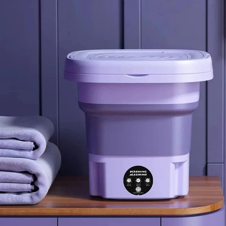 Portable Mini Washing Machine with Spin Dryer Foldable Design