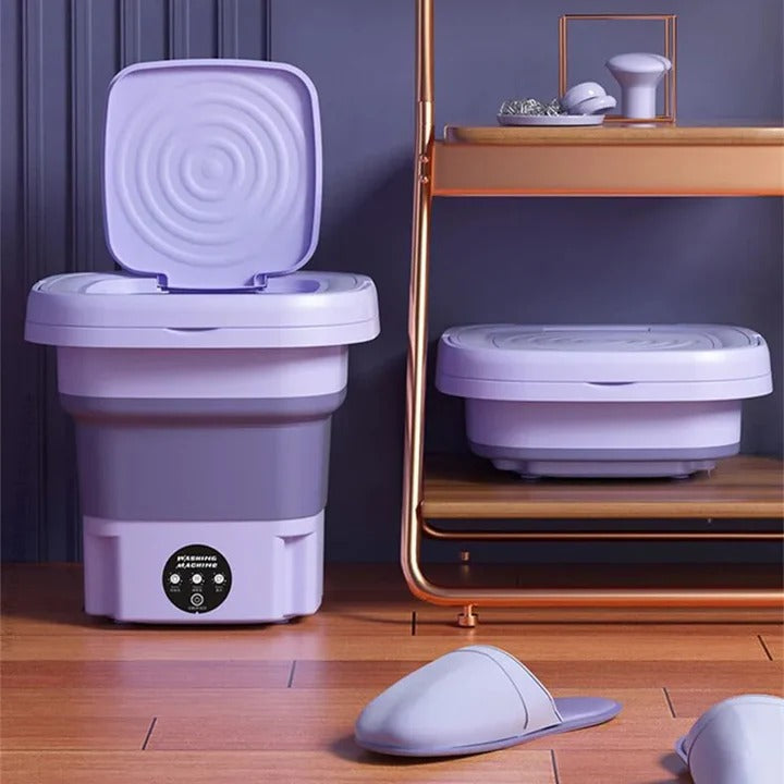 Portable Mini Washing Machine with Spin Dryer Foldable Design
