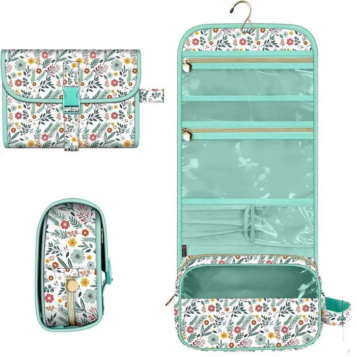 Travel Hanging Makeup Organizer Pouch with Multiple Compartments - Lenila