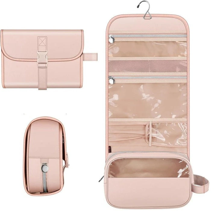 Travel Hanging Makeup Organizer Pouch with Multiple Compartments
