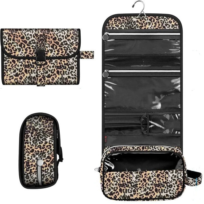 Travel Hanging Makeup Organizer Pouch with Multiple Compartments