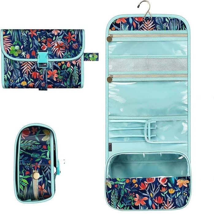 Travel Hanging Makeup Organizer Pouch with Multiple Compartments