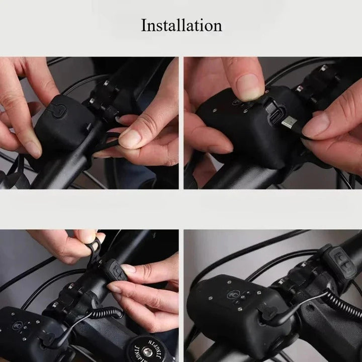 Electric Bike Horn and Front Safety Bell for Cycling
