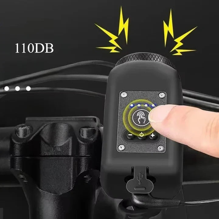 Electric Bike Horn and Front Safety Bell for Cycling