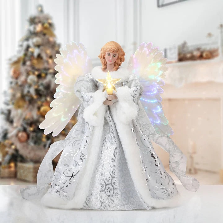 Christmas Angel Tree Topper Animated Lighted Decoration