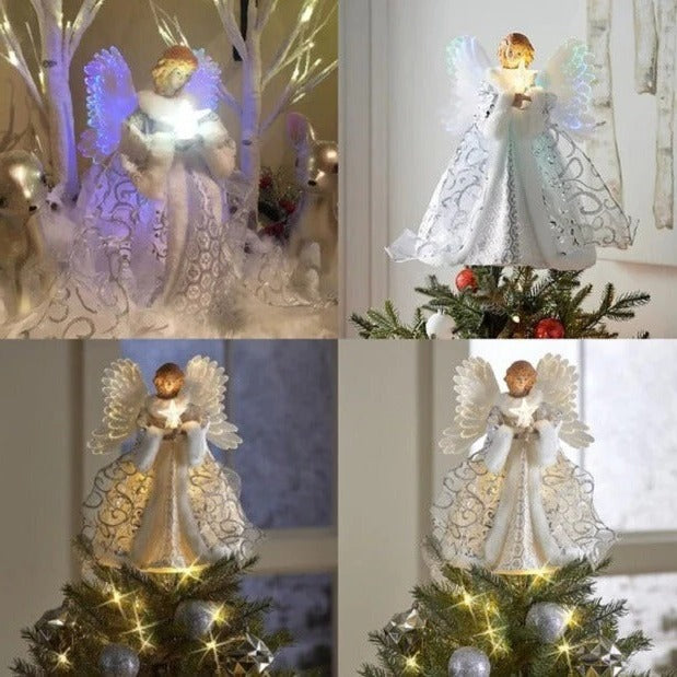 Christmas Angel Tree Topper Animated Lighted Decoration