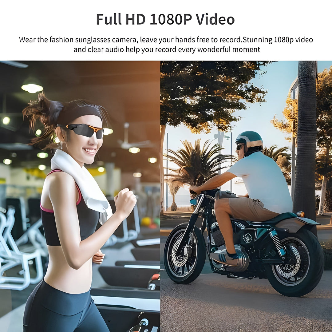Sunglasses with Built-In Camera and Video Recorder