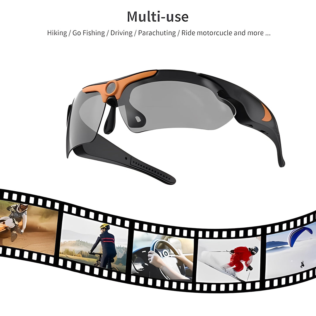 Sunglasses with Built-In Camera and Video Recorder