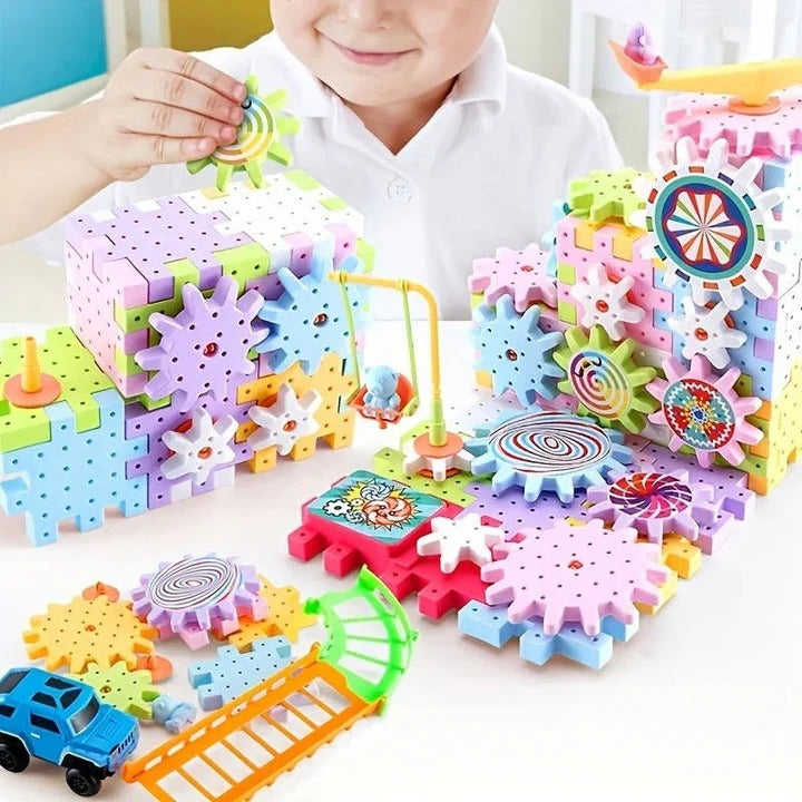 Kids Building Blocks Set Plastic Educational Toy