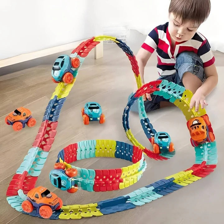 Kids Race Track Toy with Gravity and Car - Lenila