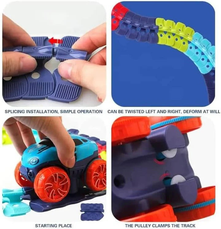 Kids Race Track Toy with Gravity and Car
