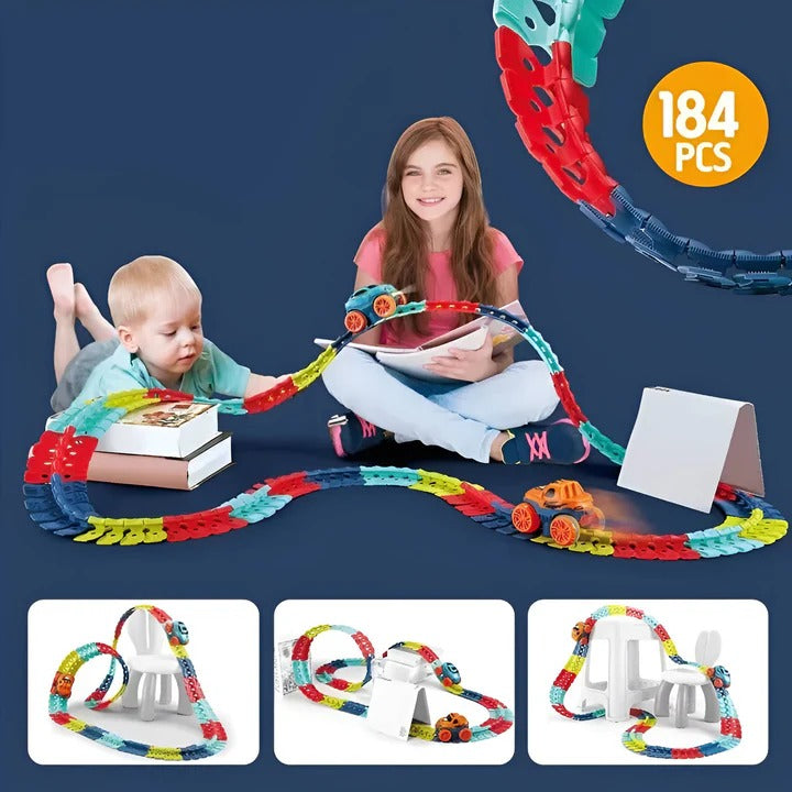 Kids Race Track Toy with Gravity and Car
