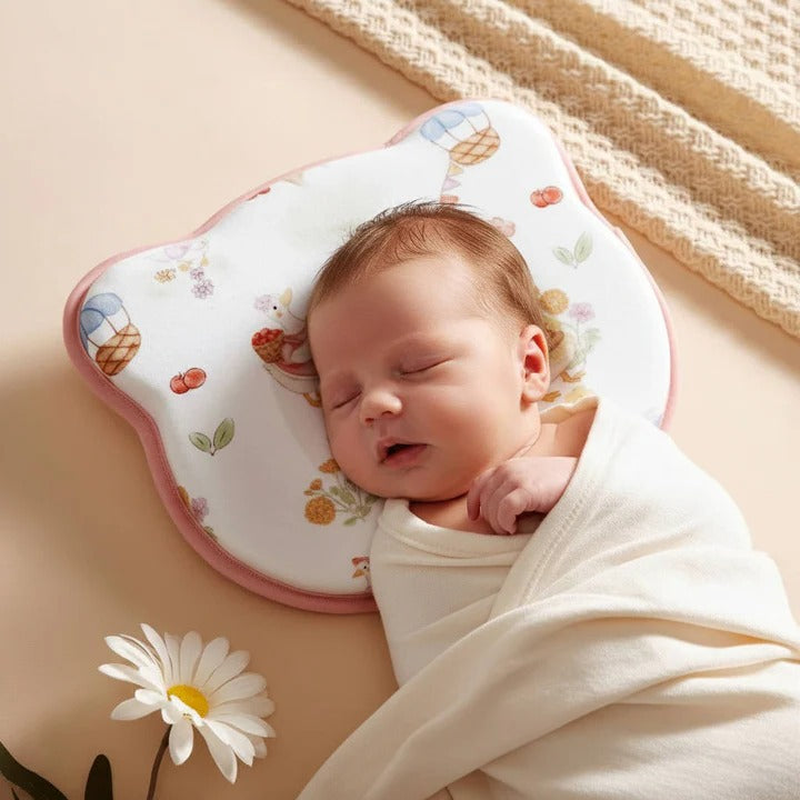 Infant Memory Foam Pillow Breathable Flat Head Prevention - Lenila